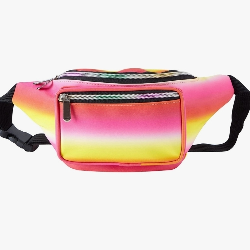 STOOC Pink and Yellow Ombre Waist ir FannyPack